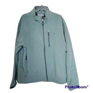 Free Country Jacket Full Zip Pewter‎ Zip Pockets Mens Size XL 46-48